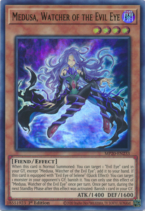 Medusa, Watcher of the Evil Eye [MP20-EN233] Ultra Rare | Pegasus Games WI