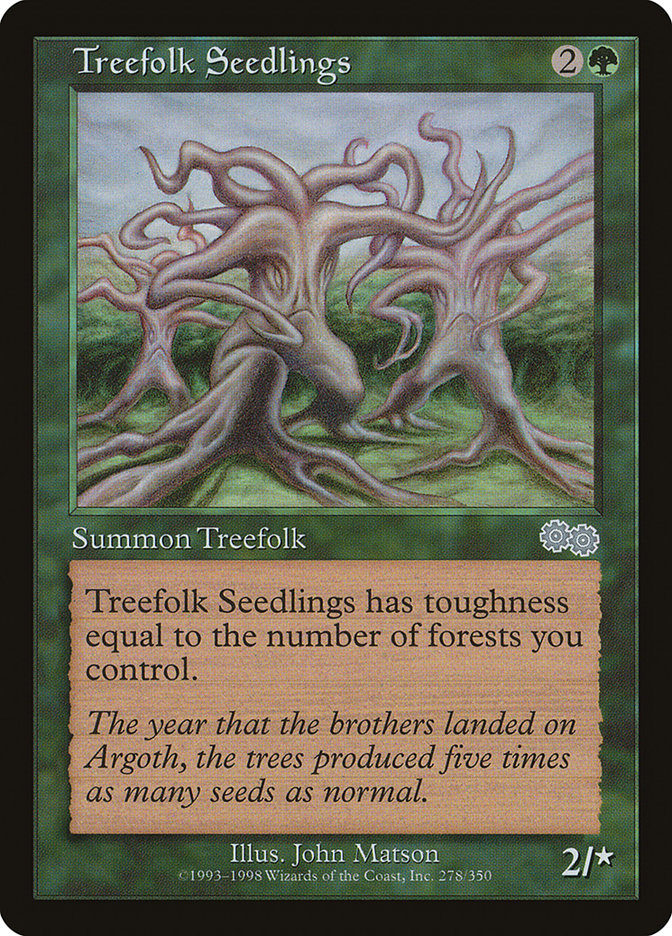 Treefolk Seedlings [Urza's Saga] | Pegasus Games WI