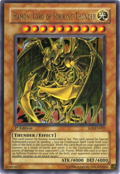 Hamon, Lord of Striking Thunder [SOI-EN002] Ultra Rare | Pegasus Games WI