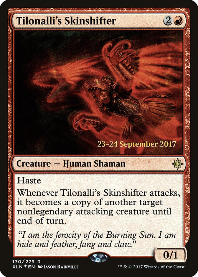 Tilonalli's Skinshifter [Ixalan Prerelease Promos] | Pegasus Games WI