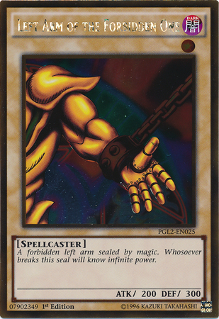 Left Arm of the Forbidden One [PGL2-EN025] Gold Rare | Pegasus Games WI