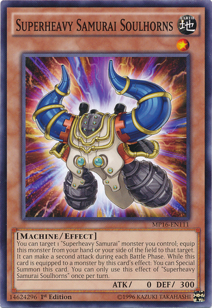 Superheavy Samurai Soulhorns [MP16-EN111] Common | Pegasus Games WI