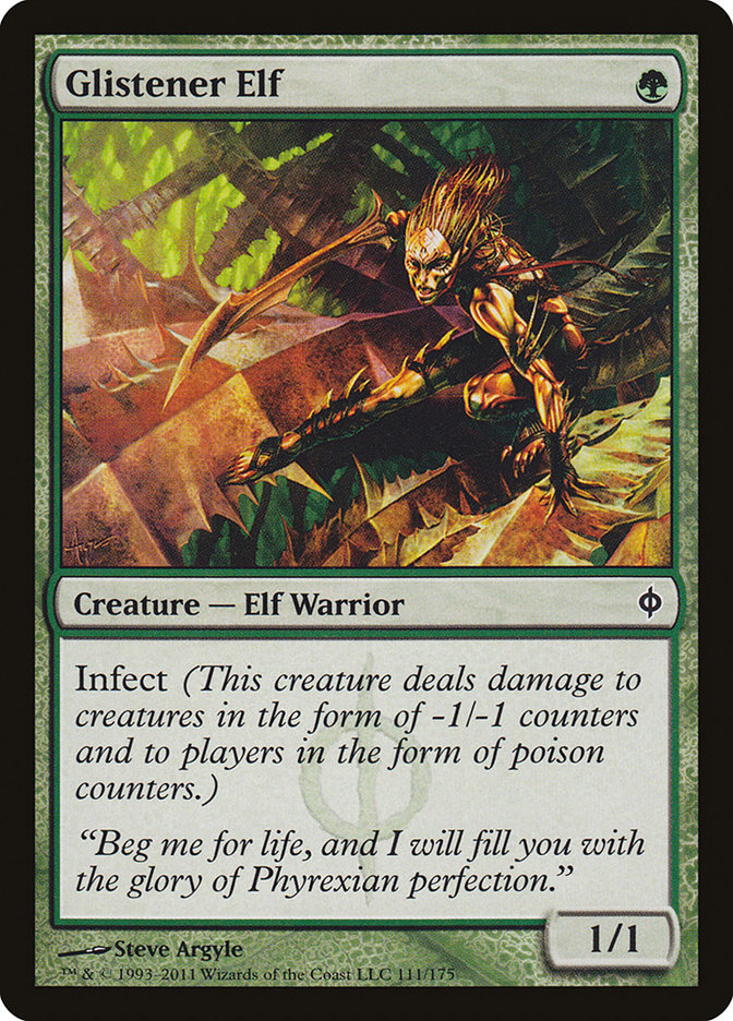 Glistener Elf [New Phyrexia] | Pegasus Games WI