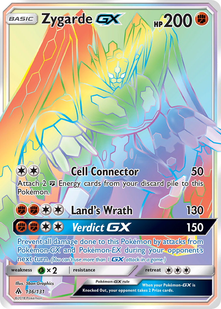 Zygarde GX (136/131) [Sun & Moon: Forbidden Light] | Pegasus Games WI