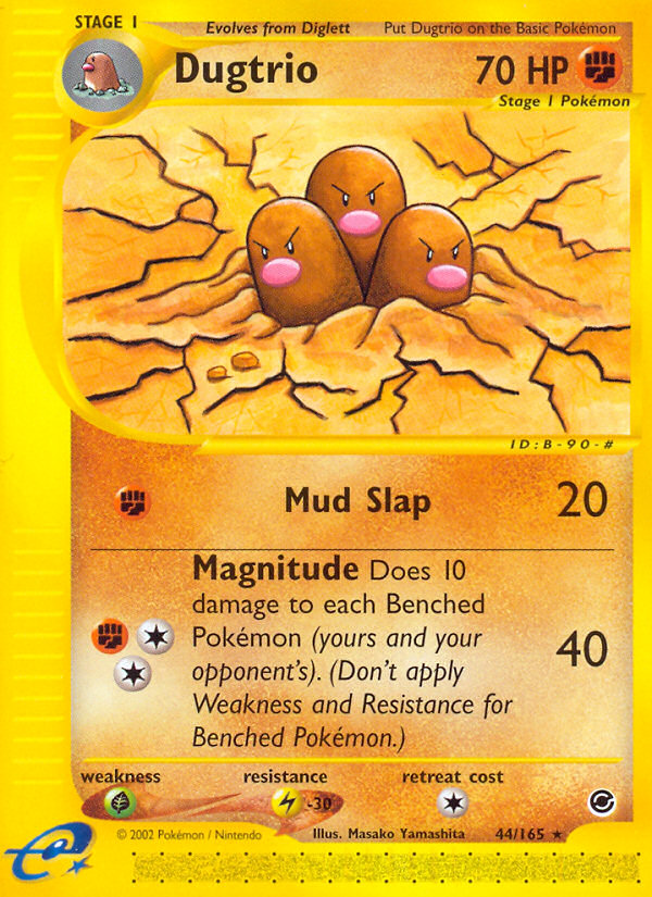 Dugtrio (44/165) [Expedition: Base Set] | Pegasus Games WI