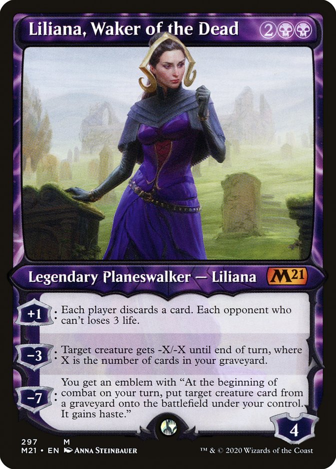 Liliana, Waker of the Dead (Showcase) [Core Set 2021] | Pegasus Games WI