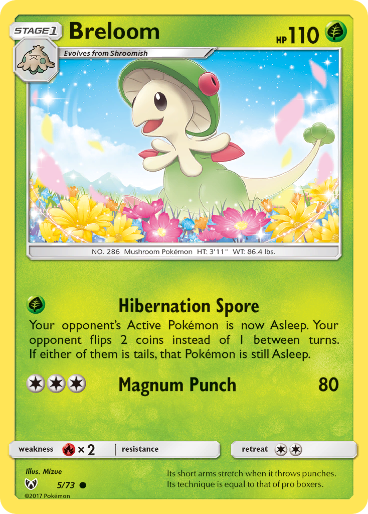 Breloom (5/73) [Sun & Moon: Shining Legends] | Pegasus Games WI