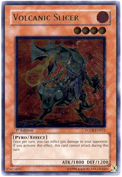 Volcanic Slicer (UTR) [FOTB-EN012] Ultimate Rare | Pegasus Games WI