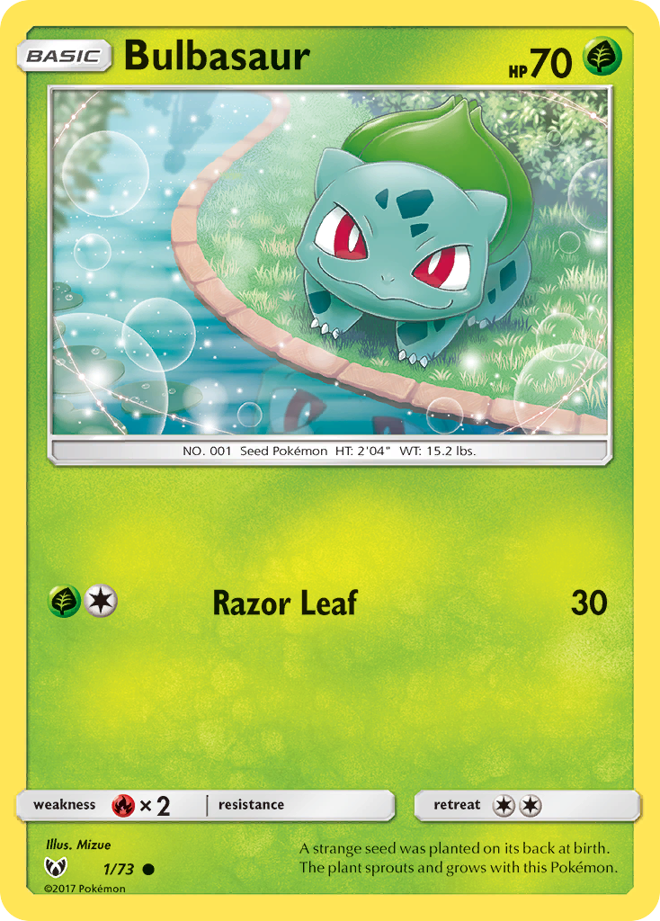 Bulbasaur (1/73) [Sun & Moon: Shining Legends] | Pegasus Games WI