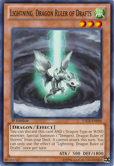 Lightning, Dragon Ruler of Drafts [LTGY-EN098] Common | Pegasus Games WI