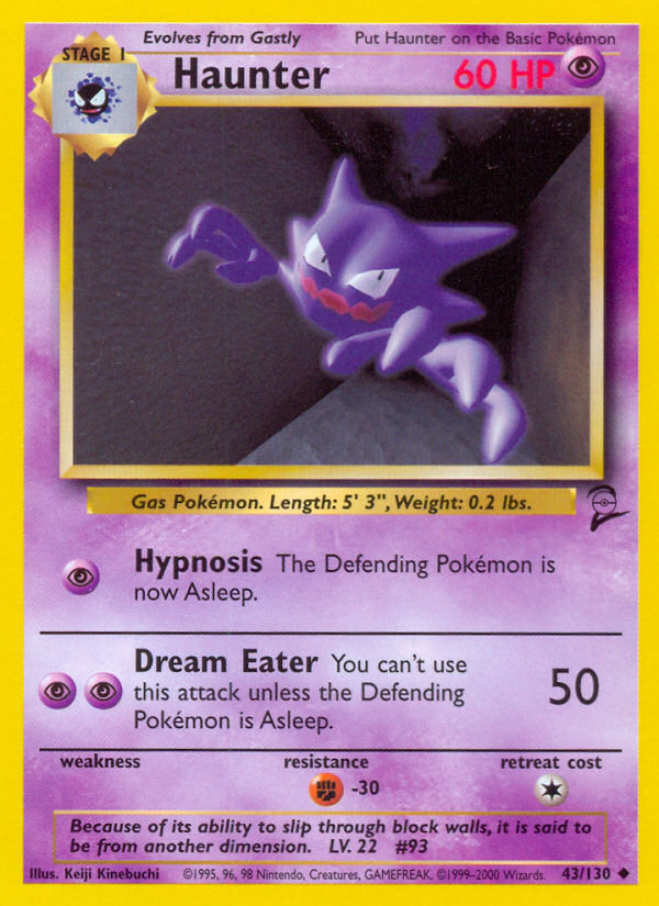 Haunter (43/130) [Base Set 2] | Pegasus Games WI