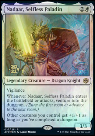 Nadaar, Selfless Paladin [Dungeons & Dragons: Adventures in the Forgotten Realms Prerelease Promos] | Pegasus Games WI