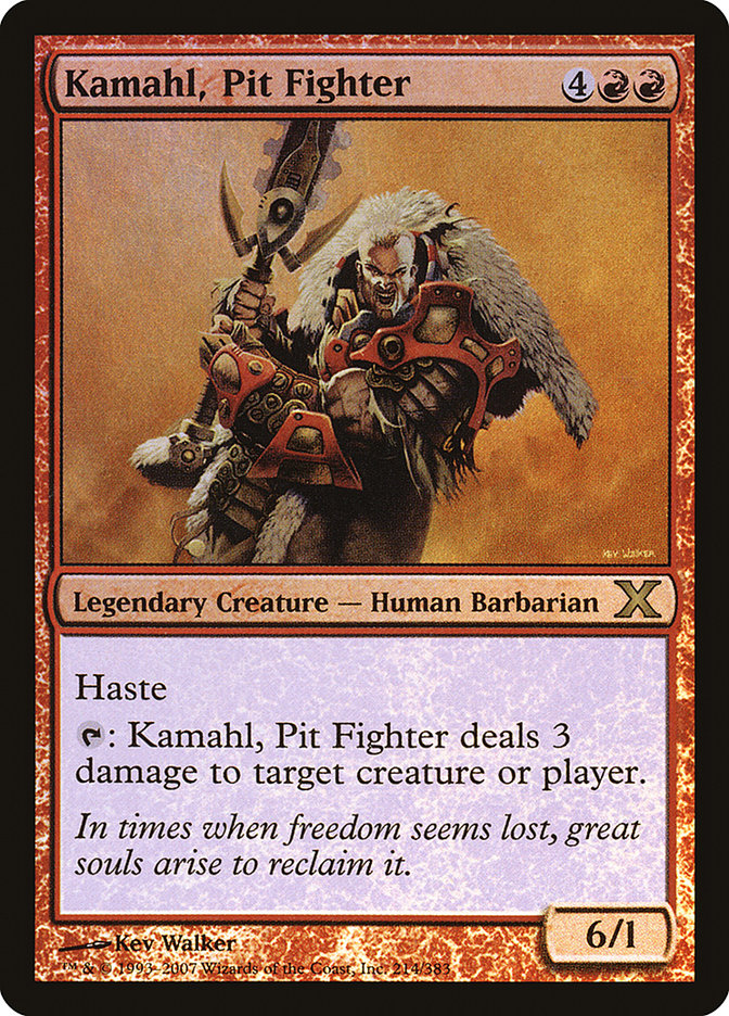 Kamahl, Pit Fighter (Premium Foil) [Tenth Edition] | Pegasus Games WI