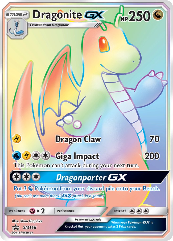 Dragonite GX (SM156) [Sun & Moon: Black Star Promos] | Pegasus Games WI