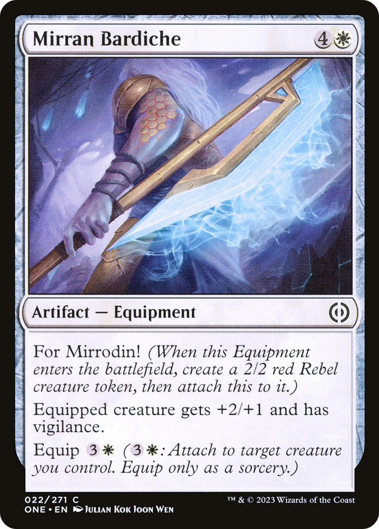 Mirran Bardiche [Phyrexia: All Will Be One] | Pegasus Games WI