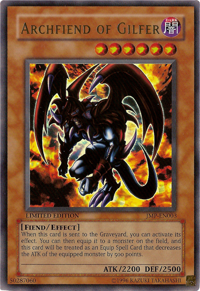 Archfiend of Gilfer [JMP-EN003] Ultra Rare | Pegasus Games WI