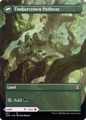Cragcrown Pathway // Timbercrown Pathway (Borderless Alternate Art) [Zendikar Rising] | Pegasus Games WI