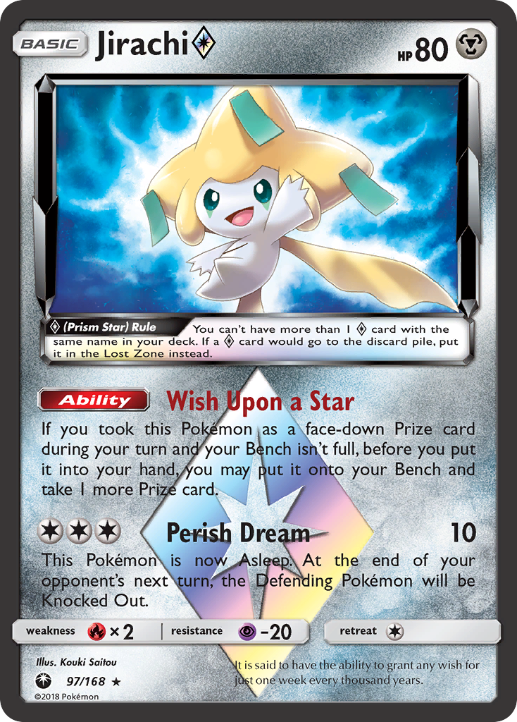 Jirachi (97/168) (Prism Star) [Sun & Moon: Celestial Storm] | Pegasus Games WI