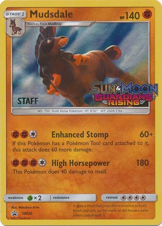 Mudsdale (SM20) (Staff Prerelease Promo) [Sun & Moon: Black Star Promos] | Pegasus Games WI