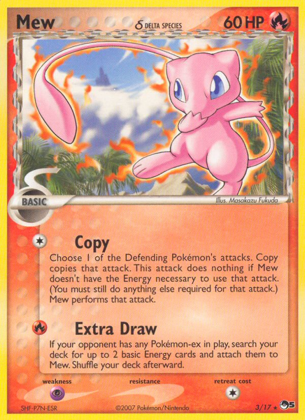 Mew (3/17) (Delta Species) [POP Series 5] | Pegasus Games WI