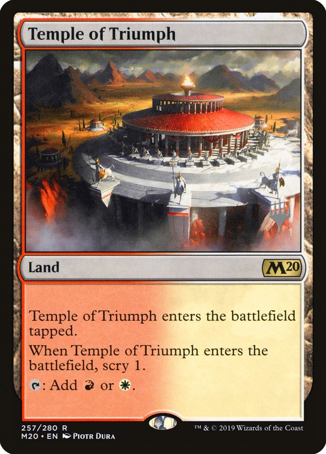 Temple of Triumph (Promo Pack) [Core Set 2020 Promos] | Pegasus Games WI