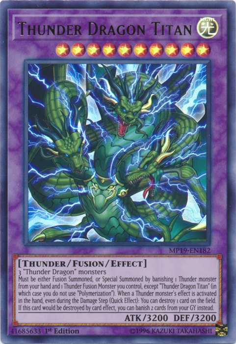 Thunder Dragon Titan [MP19-EN182] Ultra Rare | Pegasus Games WI