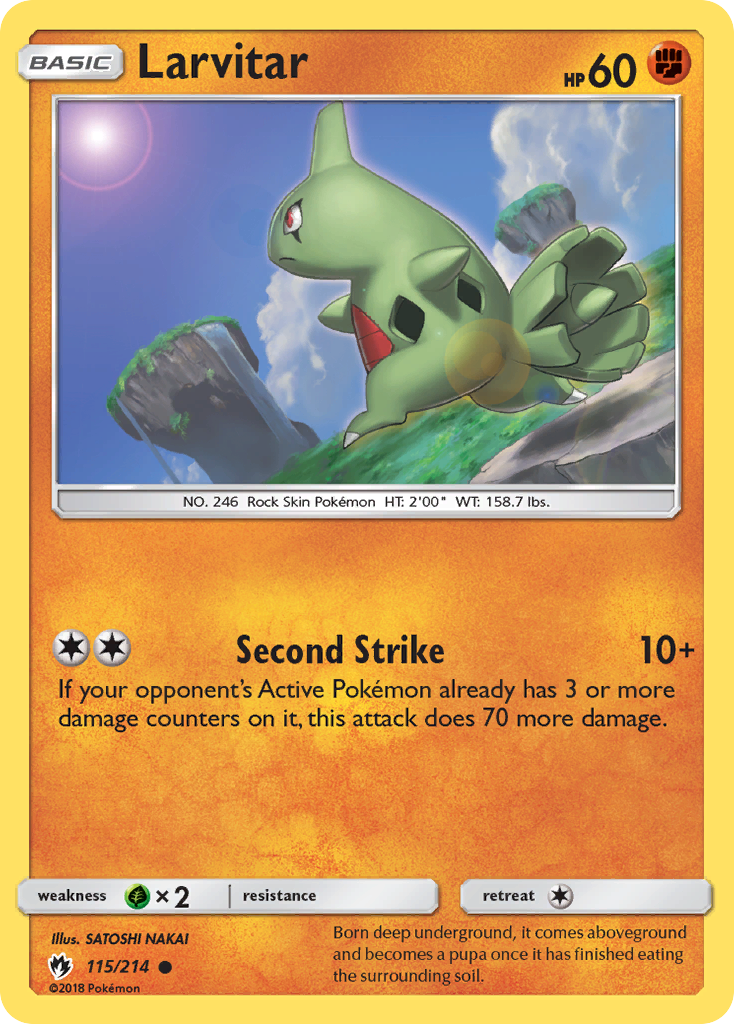 Larvitar (115/214) [Sun & Moon: Lost Thunder] | Pegasus Games WI