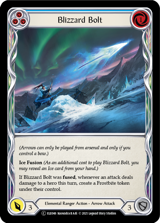 Blizzard Bolt (Blue) [U-ELE046] Unlimited Normal | Pegasus Games WI