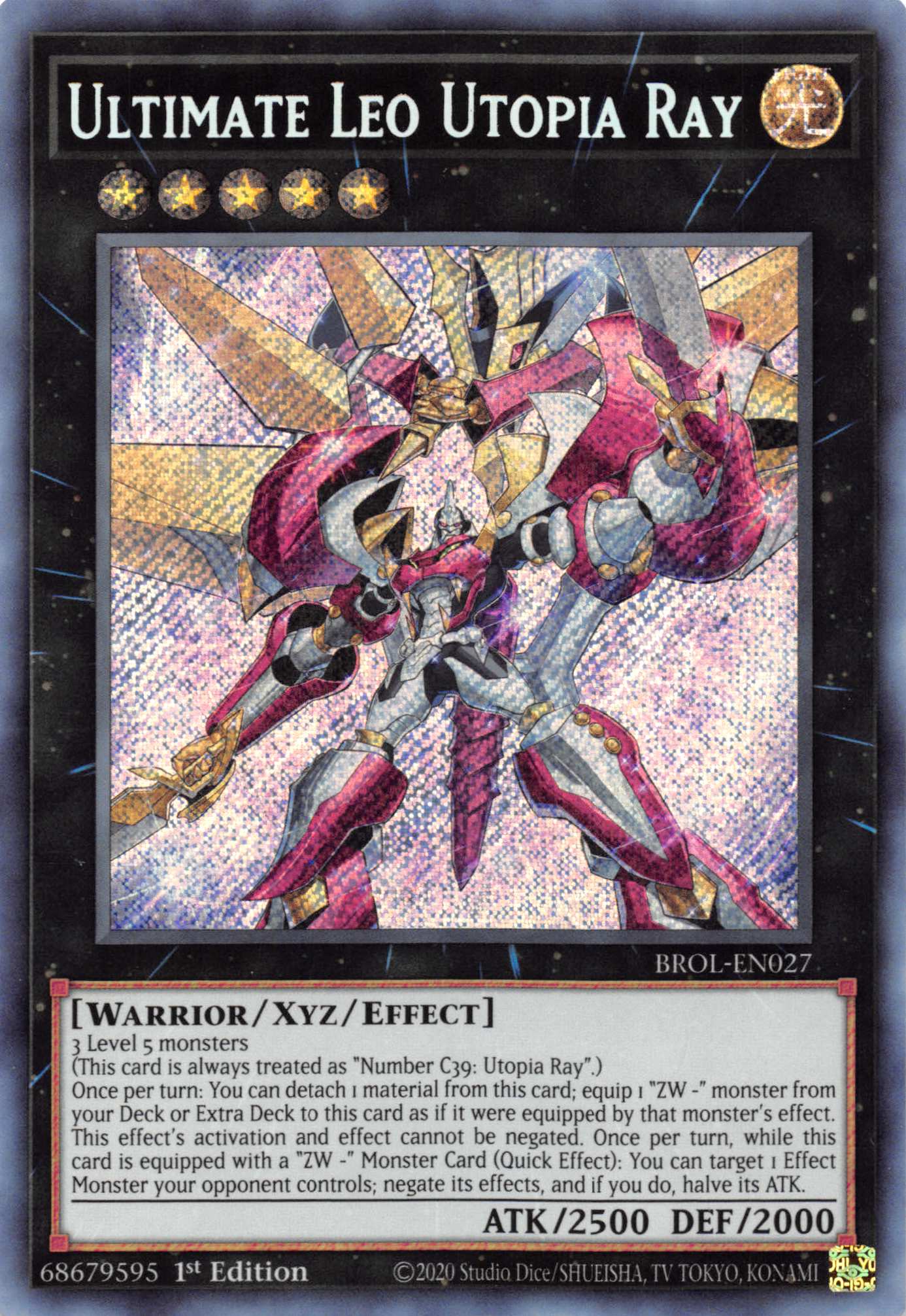 Ultimate Leo Utopia Ray [BROL-EN027] Secret Rare | Pegasus Games WI