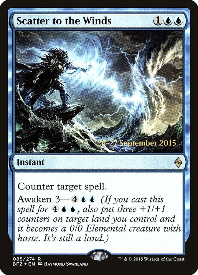 Scatter to the Winds [Battle for Zendikar Prerelease Promos] | Pegasus Games WI