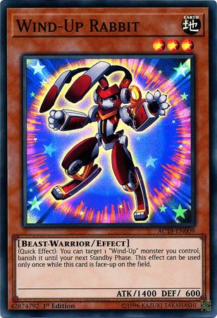 Wind-Up Rabbit [AC18-EN009] Super Rare | Pegasus Games WI