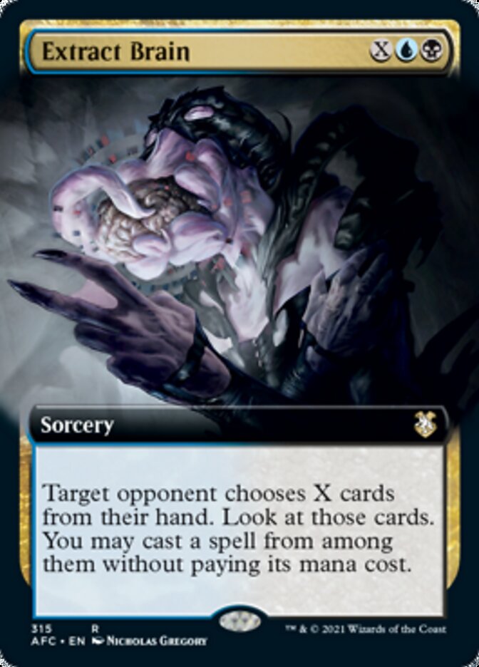 Extract Brain (Extended Art) [Dungeons & Dragons: Adventures in the Forgotten Realms Commander] | Pegasus Games WI