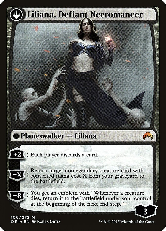 Liliana, Heretical Healer // Liliana, Defiant Necromancer [Magic Origins Prerelease Promos] | Pegasus Games WI