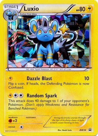 Luxio (BW34) (Cracked Ice Holo) [Black & White: Black Star Promos] | Pegasus Games WI