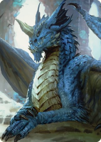 Young Blue Dragon Art Card [Commander Legends: Battle for Baldur's Gate Art Series] | Pegasus Games WI