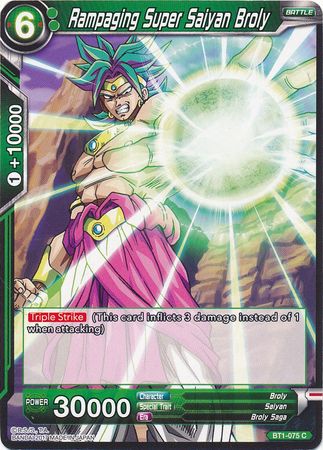 Rampaging Super Saiyan Broly [BT1-075] | Pegasus Games WI