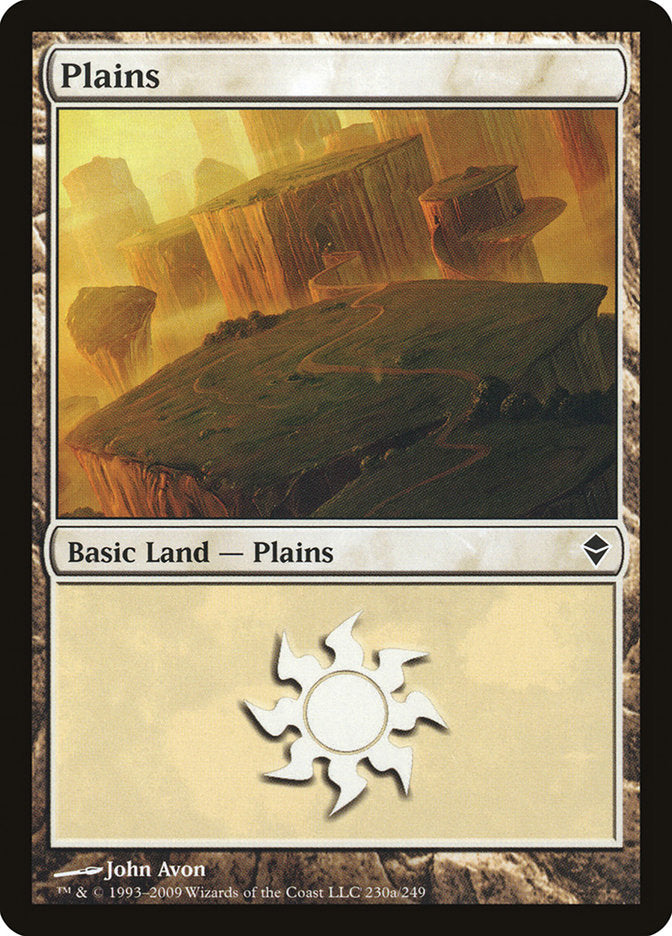 Plains (230a) [Zendikar] | Pegasus Games WI