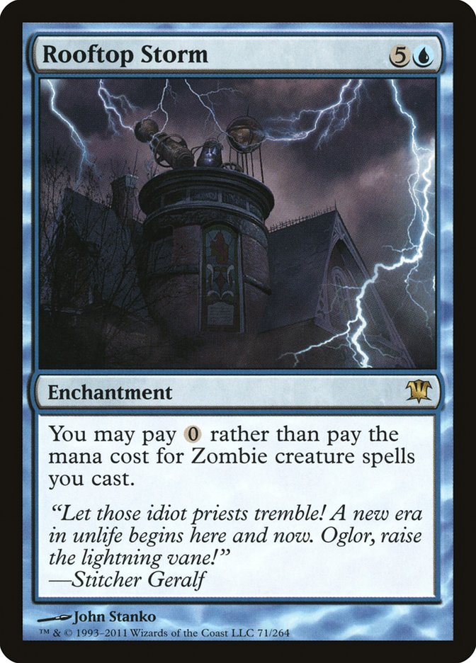 Rooftop Storm [Innistrad] | Pegasus Games WI