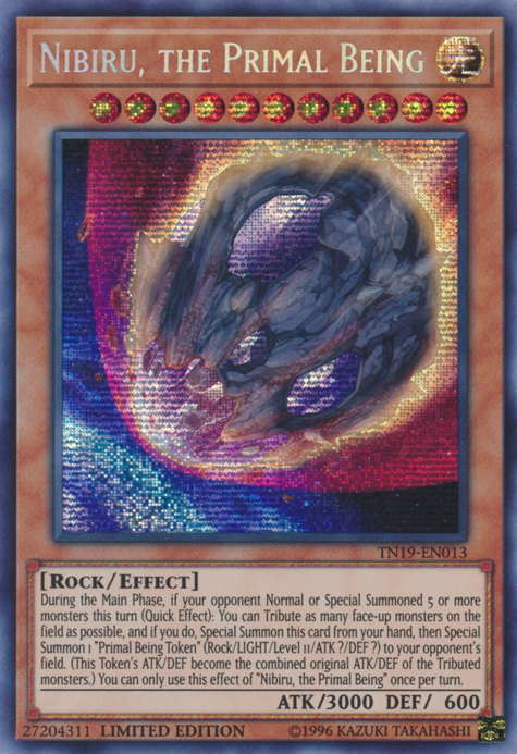 Nibiru, the Primal Being [TN19-EN013] Prismatic Secret Rare | Pegasus Games WI