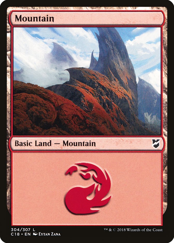 Mountain (304) [Commander 2018] | Pegasus Games WI