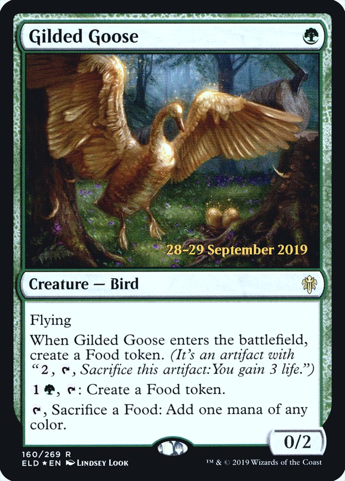 Gilded Goose [Throne of Eldraine Prerelease Promos] | Pegasus Games WI