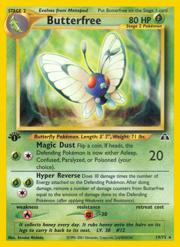 Butterfree (19/75) [Neo Discovery 1st Edition] | Pegasus Games WI