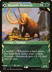 Kazandu Mammoth // Kazandu Valley (Showcase) [Zendikar Rising] | Pegasus Games WI