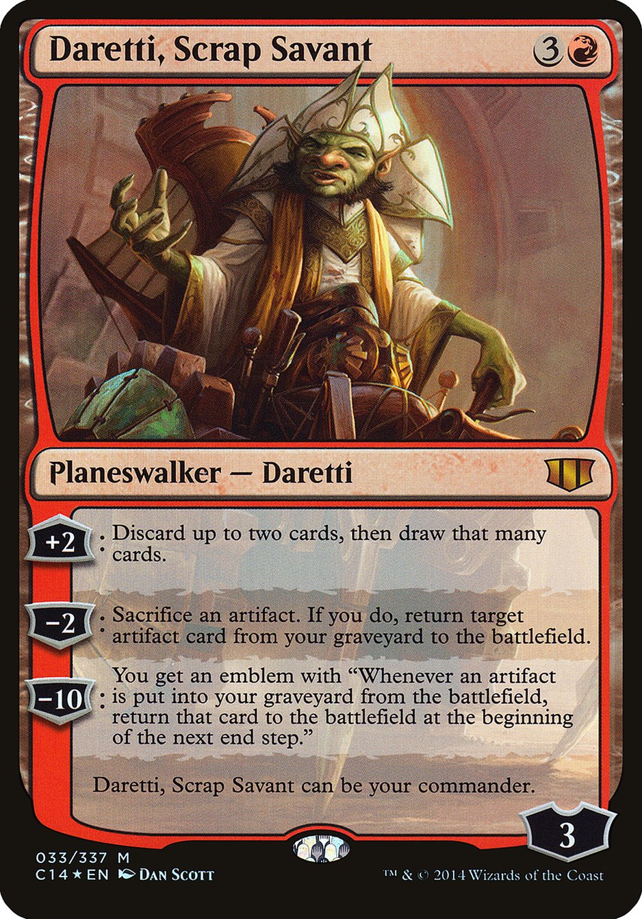 Daretti, Scrap Savant (Oversized) [Commander 2014 Oversized] | Pegasus Games WI