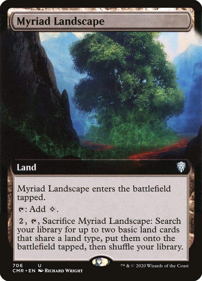 Myriad Landscape (Extended Art) [Commander Legends] | Pegasus Games WI