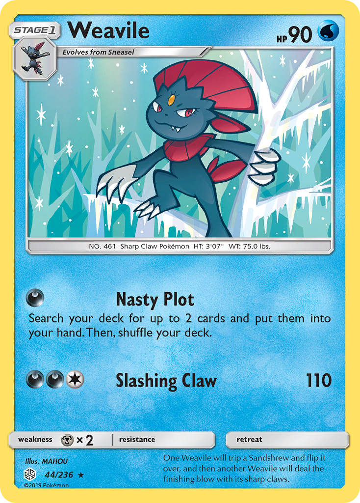 Weavile (44/236) [Sun & Moon: Cosmic Eclipse] | Pegasus Games WI