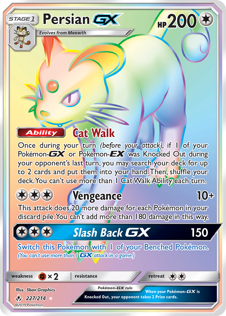 Persian GX (227/214) [Sun & Moon: Unbroken Bonds] | Pegasus Games WI