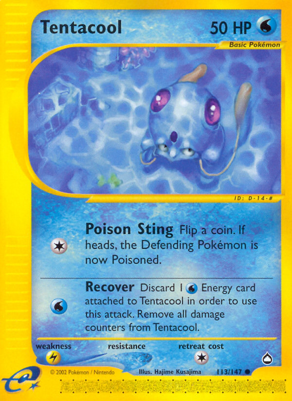 Tentacool (113/147) [Aquapolis] | Pegasus Games WI