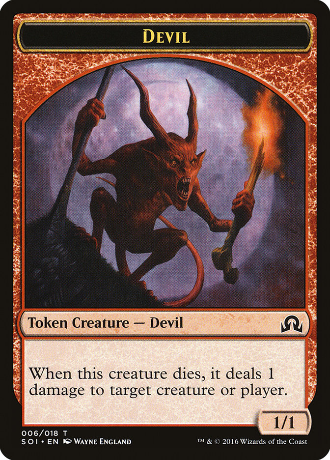 Devil Token [Shadows over Innistrad Tokens] | Pegasus Games WI