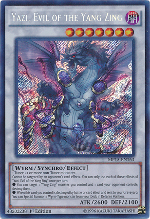 Yazi, Evil of the Yang Zing [MP15-EN163] Secret Rare | Pegasus Games WI